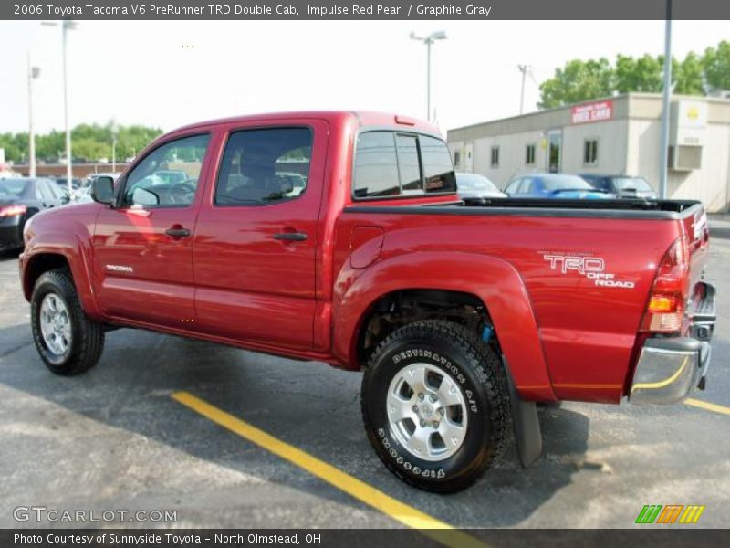 Impulse Red Pearl / Graphite Gray 2006 Toyota Tacoma V6 PreRunner TRD Double Cab