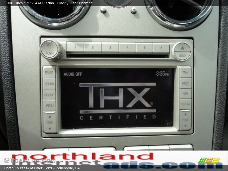 Black / Dark Charcoal 2008 Lincoln MKZ AWD Sedan