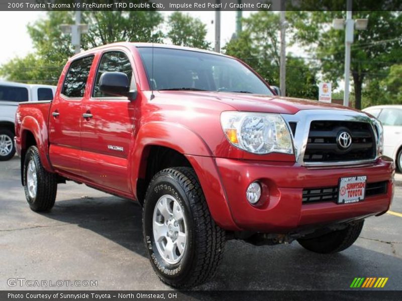 Impulse Red Pearl / Graphite Gray 2006 Toyota Tacoma V6 PreRunner TRD Double Cab
