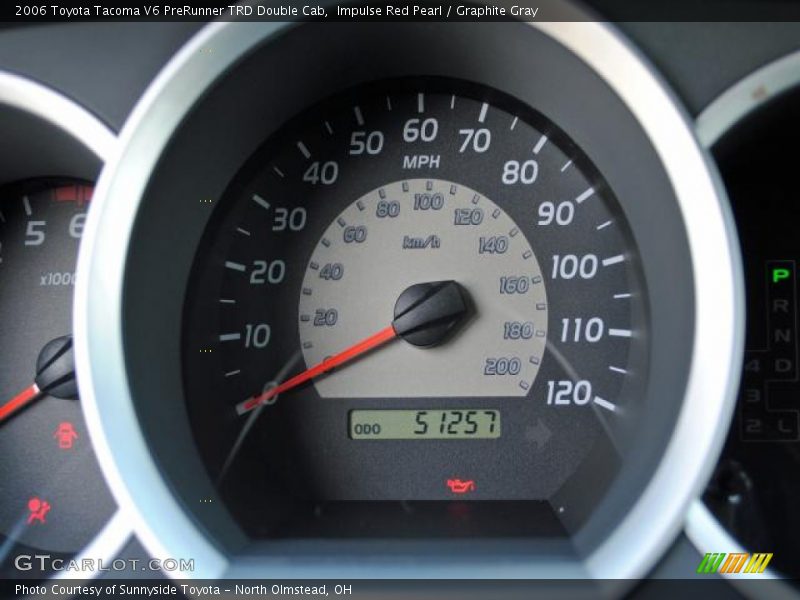 Impulse Red Pearl / Graphite Gray 2006 Toyota Tacoma V6 PreRunner TRD Double Cab