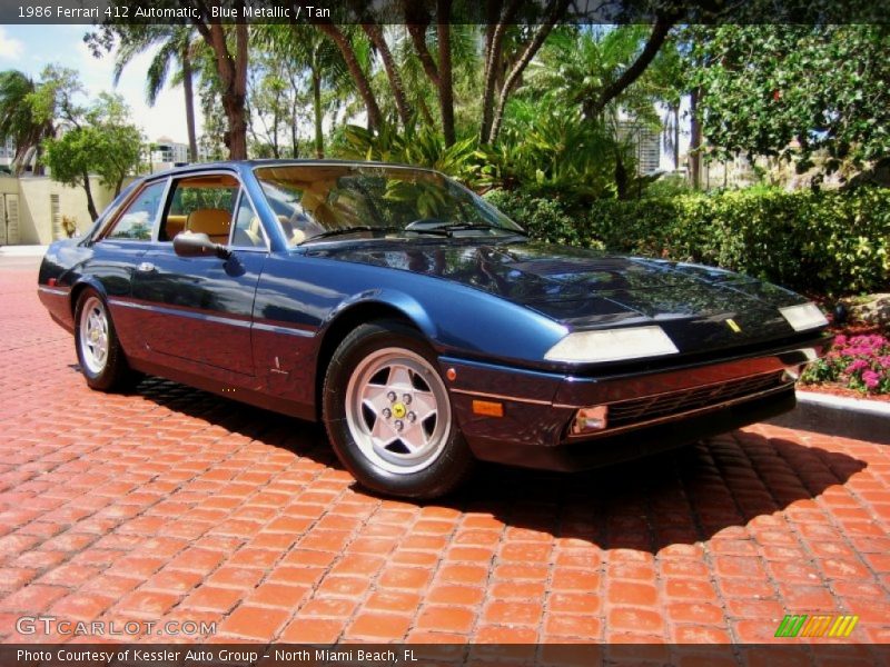 Blue Metallic / Tan 1986 Ferrari 412 Automatic