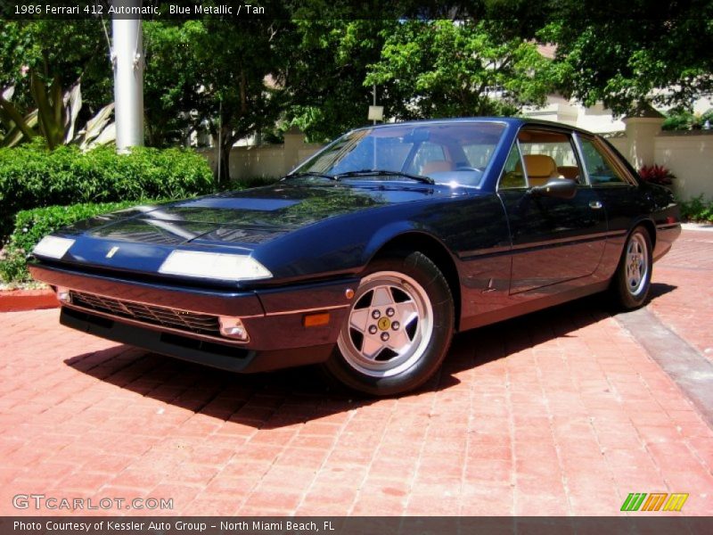 Blue Metallic / Tan 1986 Ferrari 412 Automatic