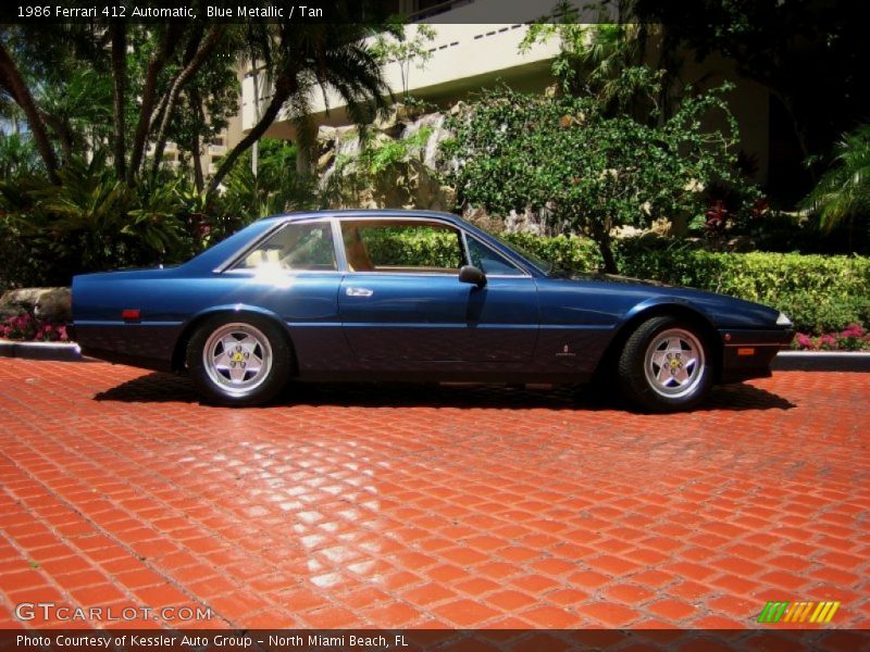 Blue Metallic / Tan 1986 Ferrari 412 Automatic