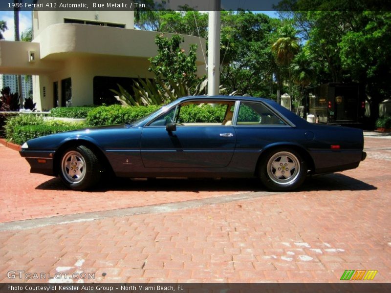 Blue Metallic / Tan 1986 Ferrari 412 Automatic
