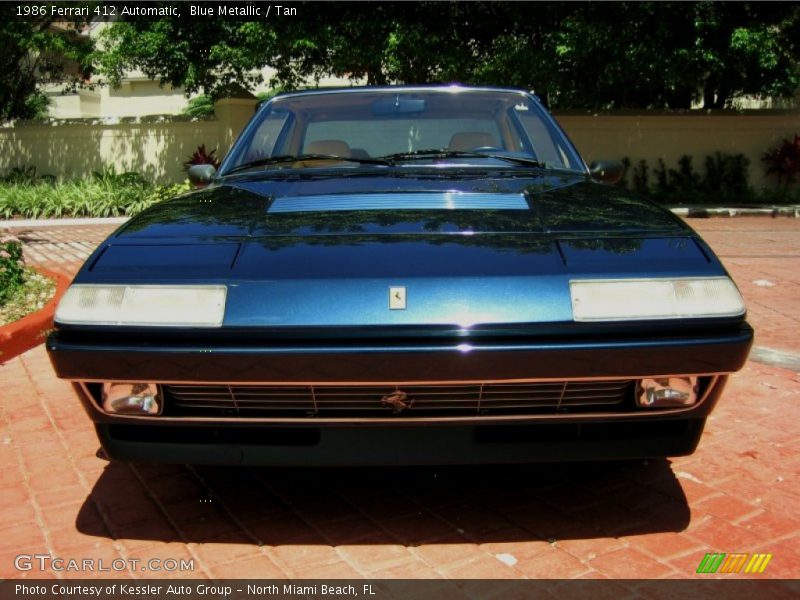 Blue Metallic / Tan 1986 Ferrari 412 Automatic