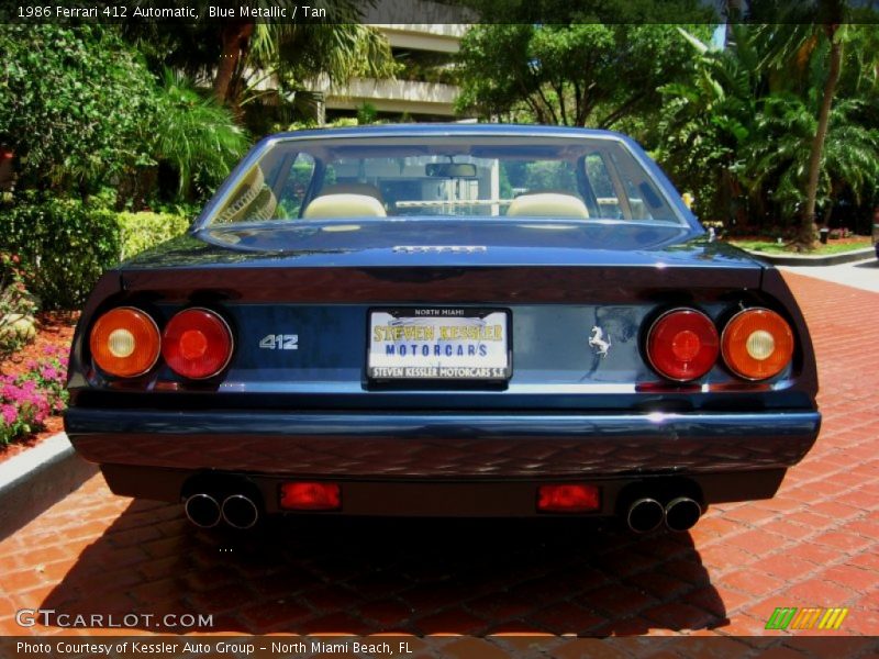 Blue Metallic / Tan 1986 Ferrari 412 Automatic