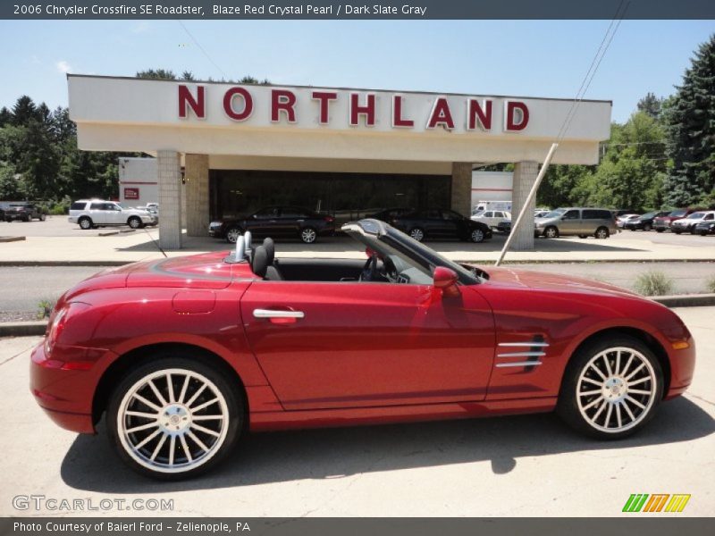 Blaze Red Crystal Pearl / Dark Slate Gray 2006 Chrysler Crossfire SE Roadster