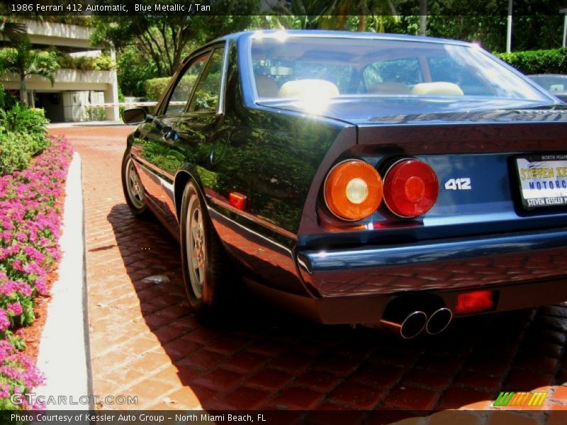 Blue Metallic / Tan 1986 Ferrari 412 Automatic