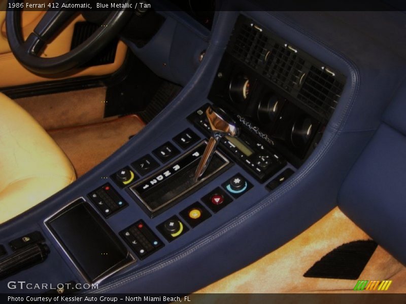 Blue Metallic / Tan 1986 Ferrari 412 Automatic