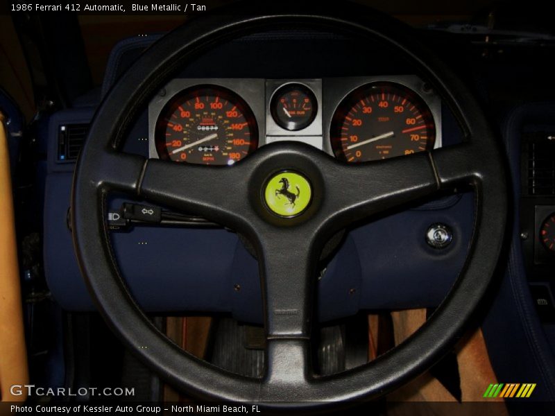 Blue Metallic / Tan 1986 Ferrari 412 Automatic
