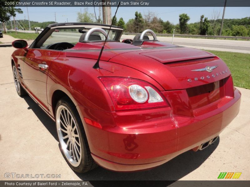 Blaze Red Crystal Pearl / Dark Slate Gray 2006 Chrysler Crossfire SE Roadster