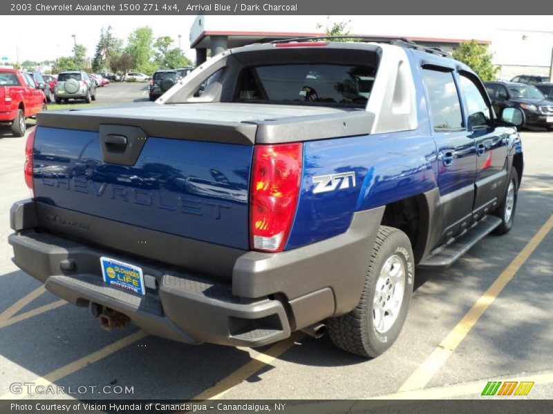 Arrival Blue / Dark Charcoal 2003 Chevrolet Avalanche 1500 Z71 4x4