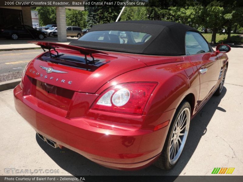 Blaze Red Crystal Pearl / Dark Slate Gray 2006 Chrysler Crossfire SE Roadster