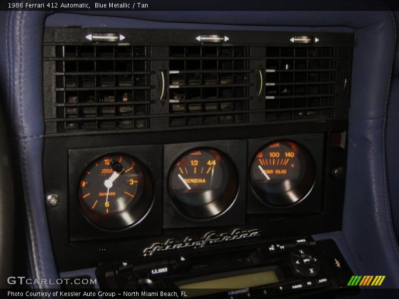 Blue Metallic / Tan 1986 Ferrari 412 Automatic