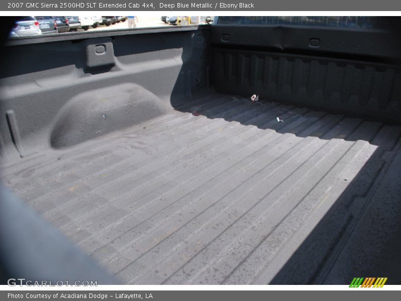 Deep Blue Metallic / Ebony Black 2007 GMC Sierra 2500HD SLT Extended Cab 4x4