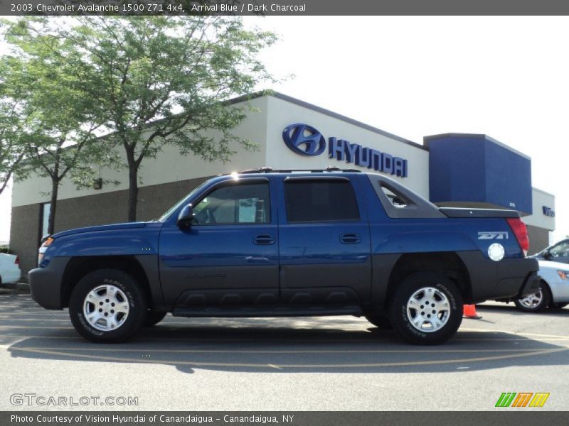 Arrival Blue / Dark Charcoal 2003 Chevrolet Avalanche 1500 Z71 4x4