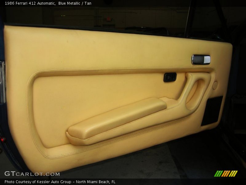 Blue Metallic / Tan 1986 Ferrari 412 Automatic