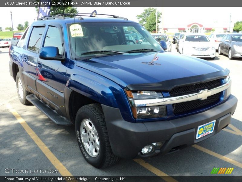 Arrival Blue / Dark Charcoal 2003 Chevrolet Avalanche 1500 Z71 4x4