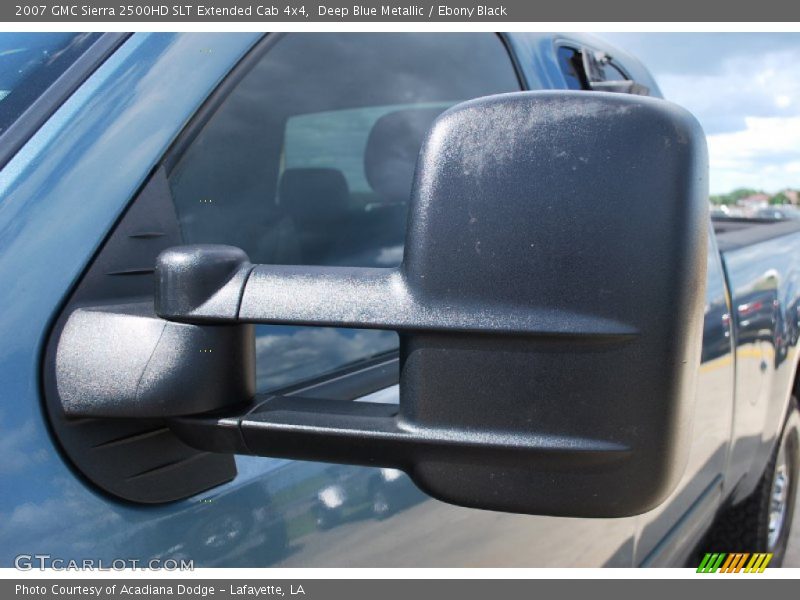 Deep Blue Metallic / Ebony Black 2007 GMC Sierra 2500HD SLT Extended Cab 4x4
