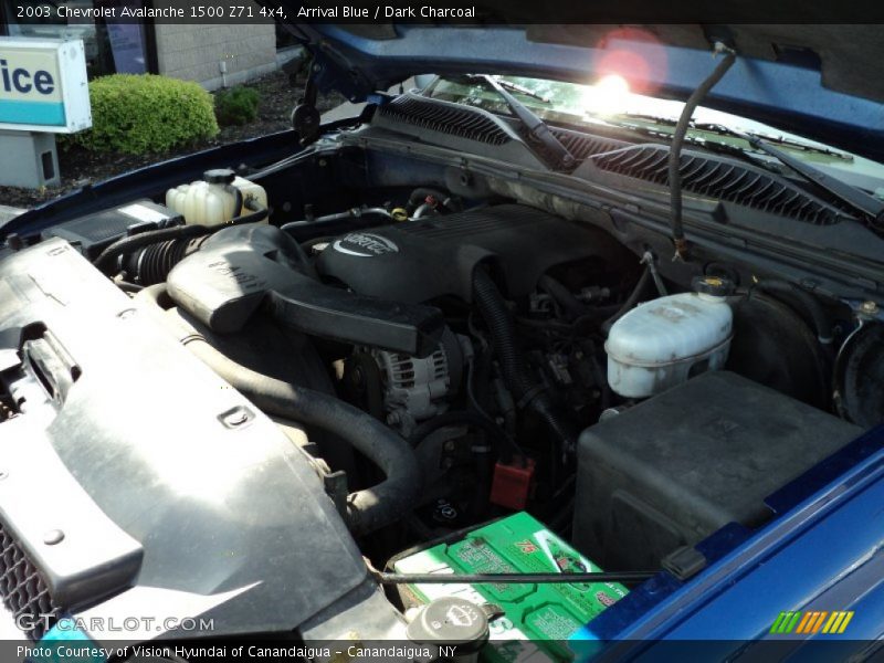 Arrival Blue / Dark Charcoal 2003 Chevrolet Avalanche 1500 Z71 4x4