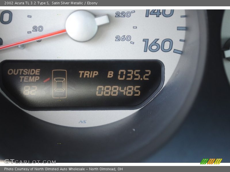 Satin Silver Metallic / Ebony 2002 Acura TL 3.2 Type S