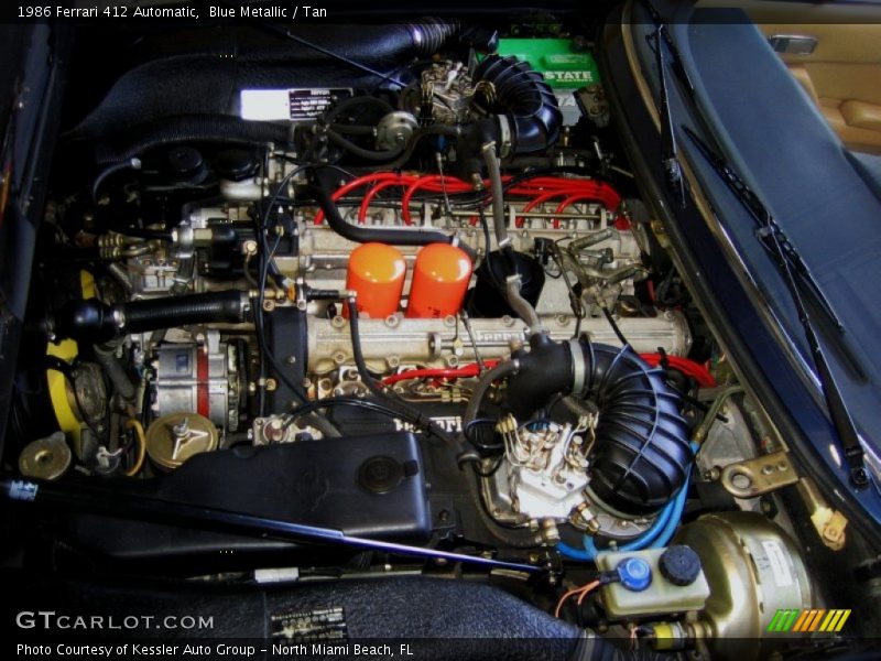 Blue Metallic / Tan 1986 Ferrari 412 Automatic