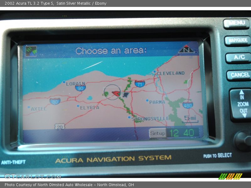 Satin Silver Metallic / Ebony 2002 Acura TL 3.2 Type S