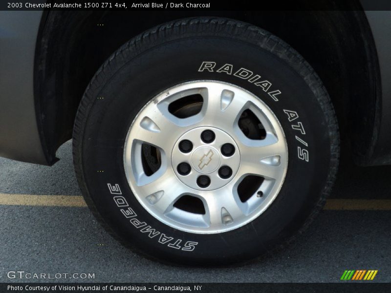 Arrival Blue / Dark Charcoal 2003 Chevrolet Avalanche 1500 Z71 4x4