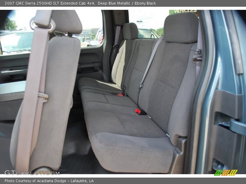 Deep Blue Metallic / Ebony Black 2007 GMC Sierra 2500HD SLT Extended Cab 4x4