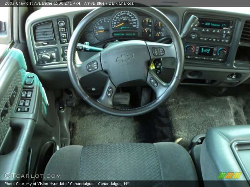 Arrival Blue / Dark Charcoal 2003 Chevrolet Avalanche 1500 Z71 4x4