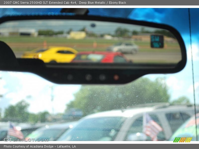 Deep Blue Metallic / Ebony Black 2007 GMC Sierra 2500HD SLT Extended Cab 4x4