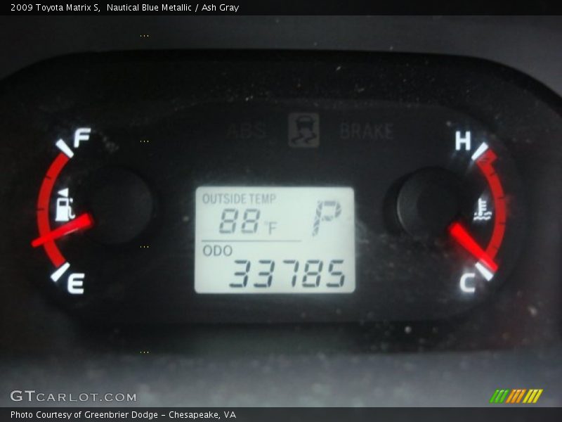 Nautical Blue Metallic / Ash Gray 2009 Toyota Matrix S