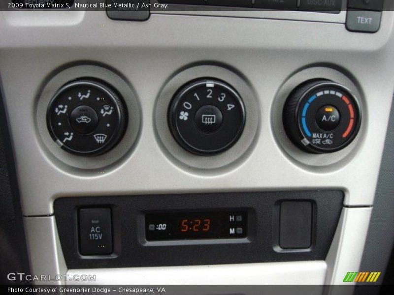 Nautical Blue Metallic / Ash Gray 2009 Toyota Matrix S