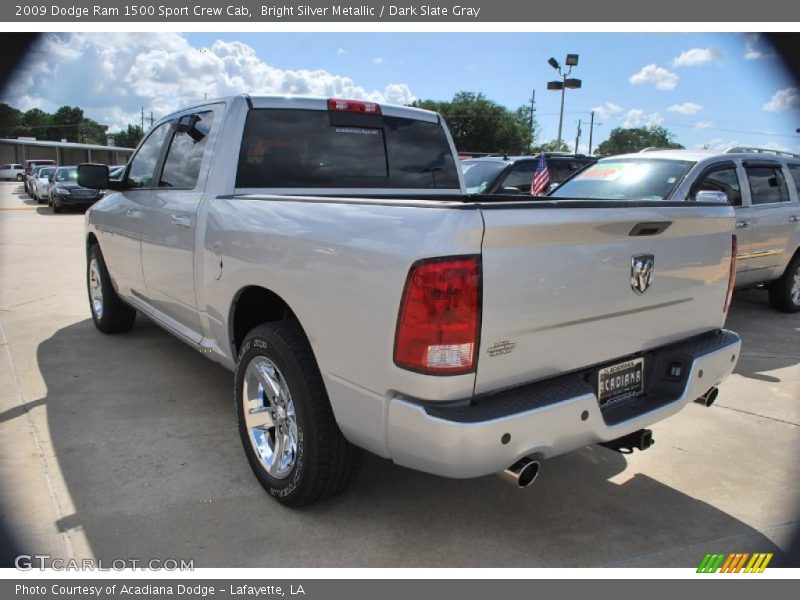 Bright Silver Metallic / Dark Slate Gray 2009 Dodge Ram 1500 Sport Crew Cab