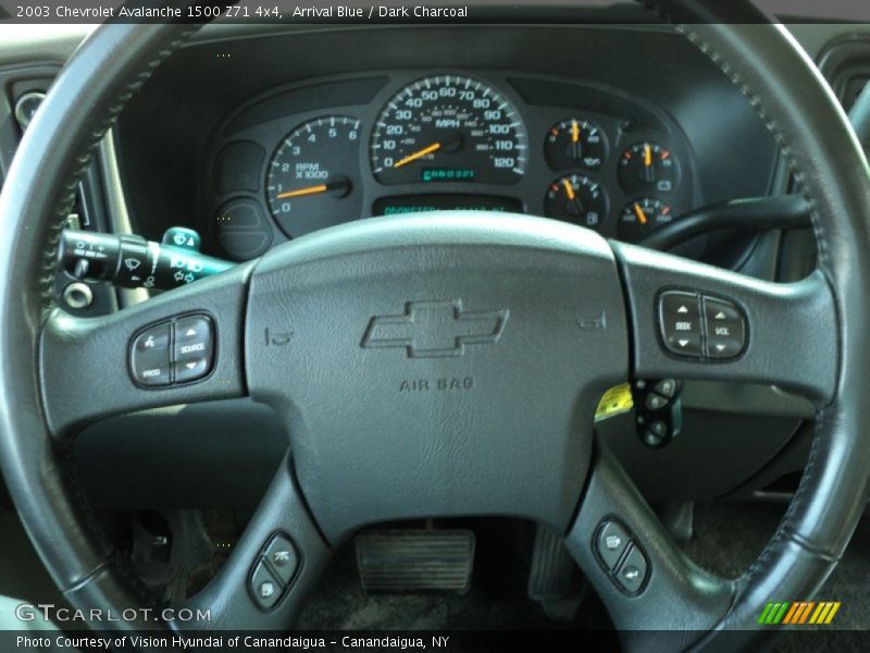 Arrival Blue / Dark Charcoal 2003 Chevrolet Avalanche 1500 Z71 4x4