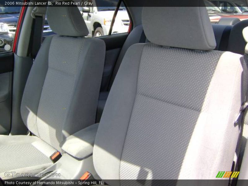 Rio Red Pearl / Gray 2006 Mitsubishi Lancer ES
