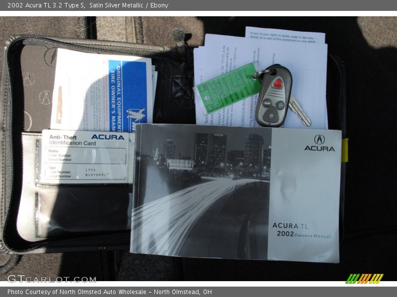 Satin Silver Metallic / Ebony 2002 Acura TL 3.2 Type S