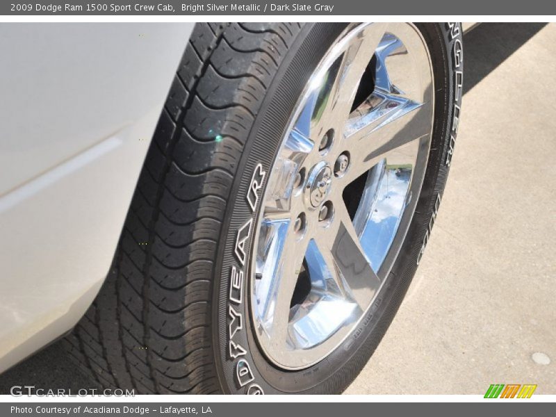 Bright Silver Metallic / Dark Slate Gray 2009 Dodge Ram 1500 Sport Crew Cab