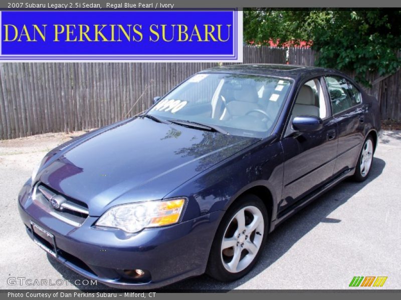 Regal Blue Pearl / Ivory 2007 Subaru Legacy 2.5i Sedan