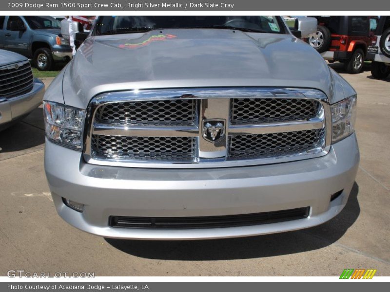 Bright Silver Metallic / Dark Slate Gray 2009 Dodge Ram 1500 Sport Crew Cab