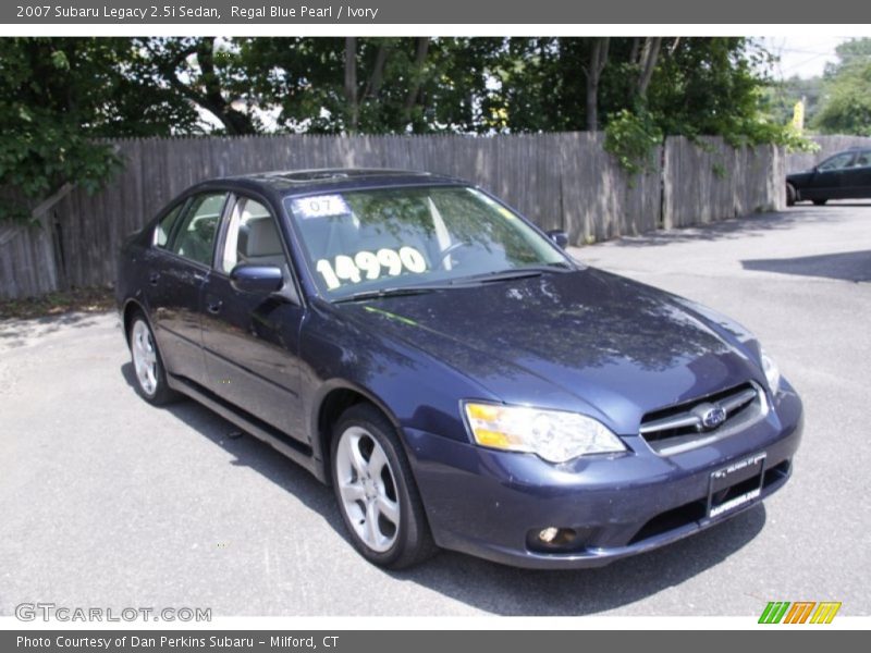 Regal Blue Pearl / Ivory 2007 Subaru Legacy 2.5i Sedan