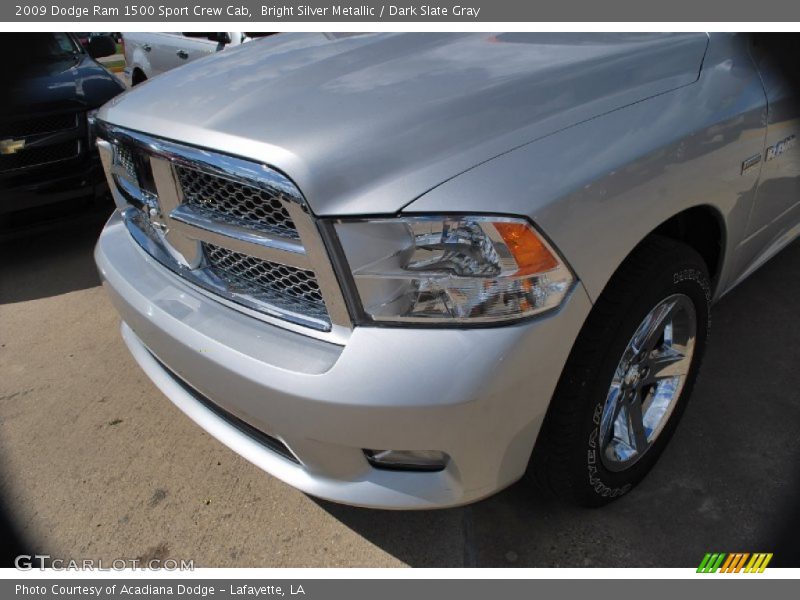 Bright Silver Metallic / Dark Slate Gray 2009 Dodge Ram 1500 Sport Crew Cab