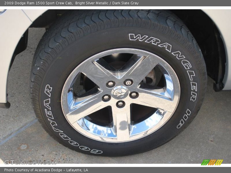 Bright Silver Metallic / Dark Slate Gray 2009 Dodge Ram 1500 Sport Crew Cab