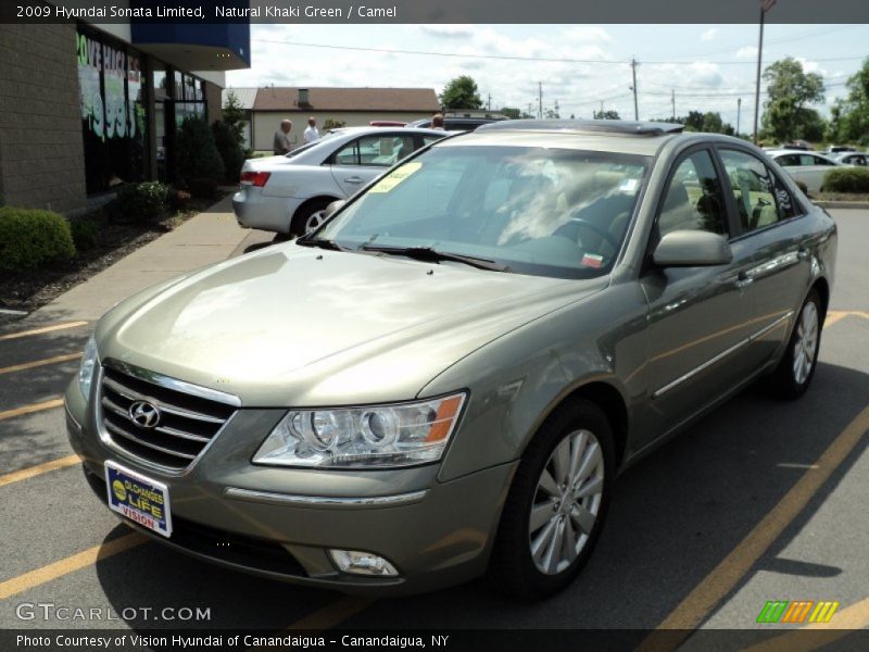 Natural Khaki Green / Camel 2009 Hyundai Sonata Limited