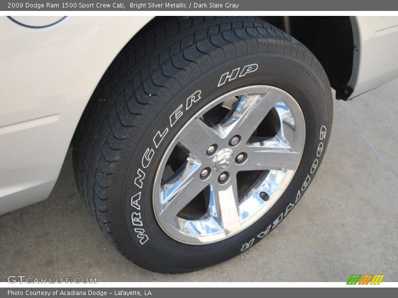 Bright Silver Metallic / Dark Slate Gray 2009 Dodge Ram 1500 Sport Crew Cab