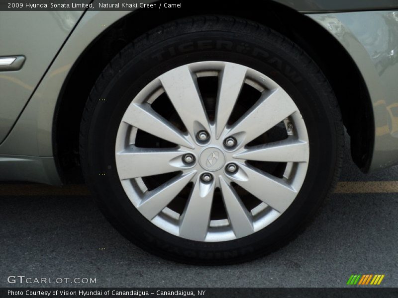 Natural Khaki Green / Camel 2009 Hyundai Sonata Limited