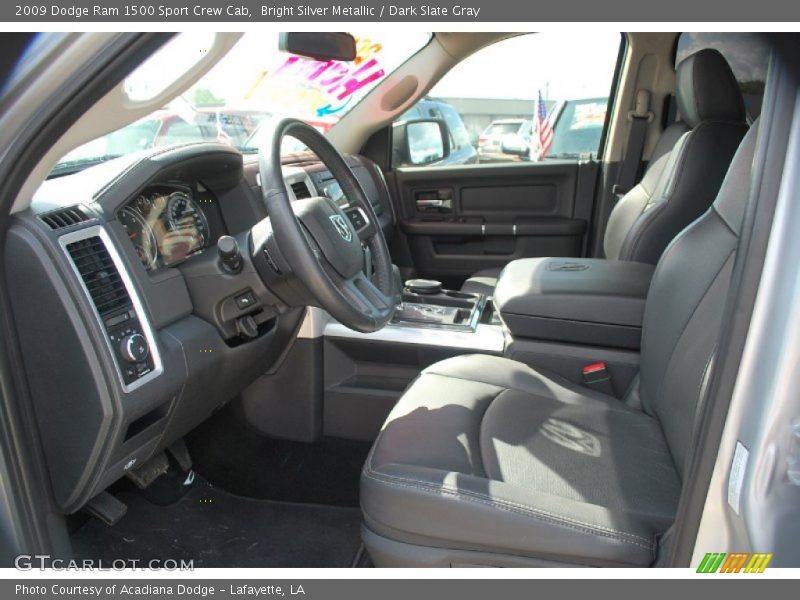 Bright Silver Metallic / Dark Slate Gray 2009 Dodge Ram 1500 Sport Crew Cab