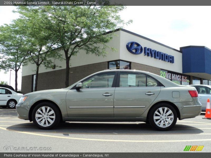 Natural Khaki Green / Camel 2009 Hyundai Sonata Limited