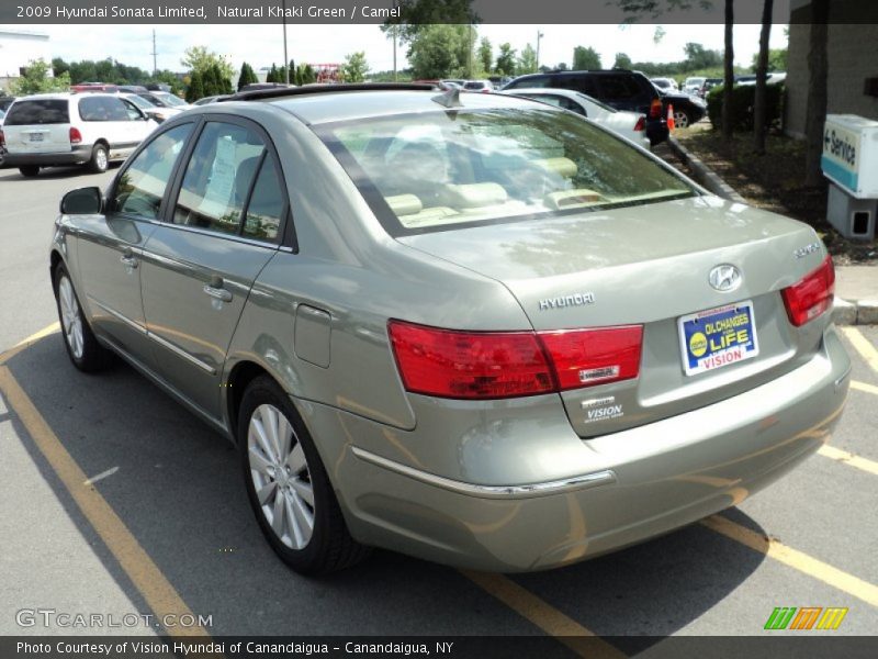 Natural Khaki Green / Camel 2009 Hyundai Sonata Limited