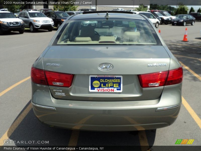 Natural Khaki Green / Camel 2009 Hyundai Sonata Limited